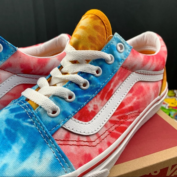 Vans Old Skool Multicolor Tie-Dye Womens Various Sizes - Picture 2 of 12